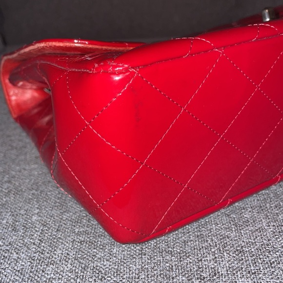 Authentic Chanel patent jumbo single flap bag - Picture 9 of 15